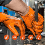 Gants en nitrile orange(50pcs)