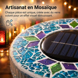 Lampes solaires à disque mosaïque