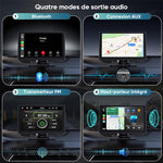 Écran tactile CarPlay et Android Auto sans fil