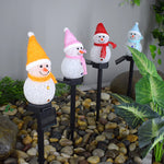 Lampe solaire bonhomme de neige super mignonne