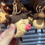 Porte-clés créatif et amusant en silicone, pendentif cloche