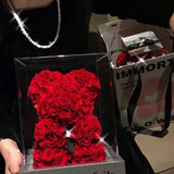 fleur cadeau ours rose