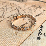 Pulsera de cobre con flores