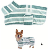 Peignoir de bain de luxe en microfibre pour chien