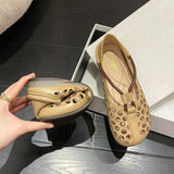 Chaussures à trous à fond plat