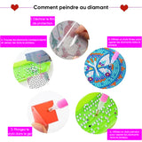 🌸Dessous de verre en forme de diamant (Mandala)