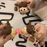 Porte-clés créatif et amusant en silicone, pendentif cloche