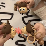 Porte-clés créatif et amusant en silicone, pendentif cloche