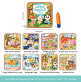 Livres de dessin magiques réutilisables pour enfants