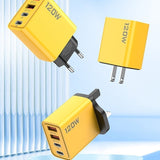 Chargeur rapide 120 W à double port USB et double port Type-C