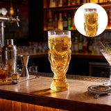 Verre à bière style trophée de football