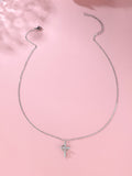 Collier croisé avec perles