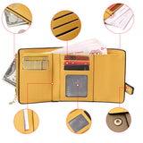 Portefeuille court coloré