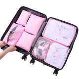 Sac d'organisation de voyage pliable 7 en 1