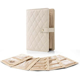 Livre de rangement portable pour bijoux en cuir de luxe