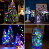 Guirlande LED de Noël étanche avec télécommande à 8 modes