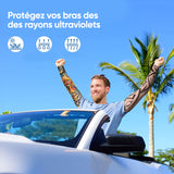 Manches Tatouées avec Motif Floral