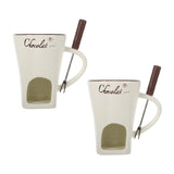 Multifunktionell keramisk fonduemugg