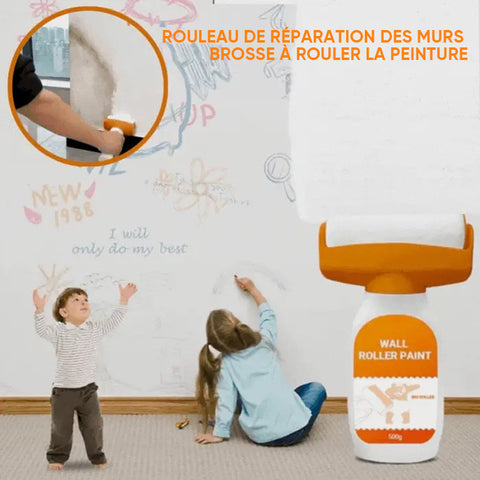 Peinture au rouleau pour la réparation des murs