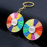Broche en forme de roue tournante