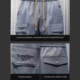 Pantalon de travail multi-poches à cordon de serrage