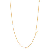 Collier à diamants avec lunette pour les initiales