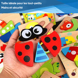 Puzzle stéréo des animaux