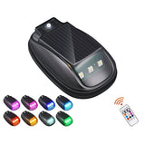 Luz estroboscópica RGB para techo de coche solar