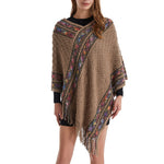 Pull Poncho à franges