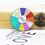 Broche en forme de roue tournante