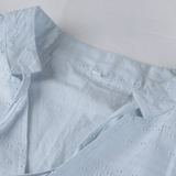 Robe chemise unie avec poche