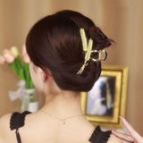 Barrette Métallique en Forme d'Oreille de Blé