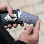 "And I'd choose you" Carte de Portefeuille en Métal Gravé