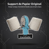 Porte-rouleau de papier toilette style dessin animé