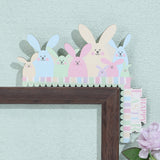 Décoration de porte lapin de Pâques