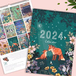 Calendrier mural des animaux 2024