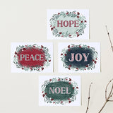 Cartes de Noël colorées