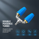Buse turbo double/triple pour nettoyeur haute pression