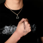 Collier à pendentif d'écouteurs