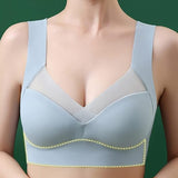 Bralette sans fil à bretelles élastiques et sans couture