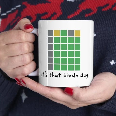 Tasse avec Wordle amusant
