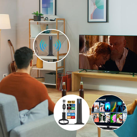 Antenne numérique HD intérieure HDTV 1080P 4K longue portée