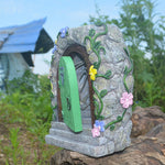 Ornement de porte en pierre de jardin