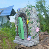 Ornement de porte en pierre de jardin