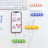 Organisateur de câbles de données en silicone ours