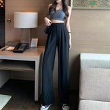 Pantalon large à taille haute polyvalent et flatteur pour la silhouette