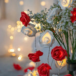Guirlande lumineuse LED en forme de roses