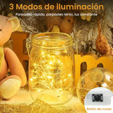 Luz de Cadenas Estrella Blanca Cálida de 2 Metros