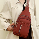 Sac ceinture décontracté à fermeture éclair pour femme