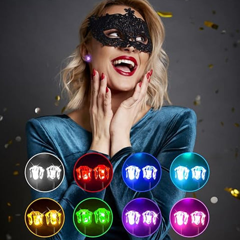 Boucles d'oreilles illuminées par LED